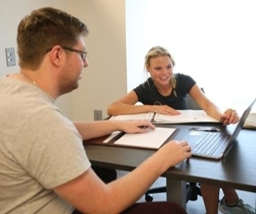 Students in study session